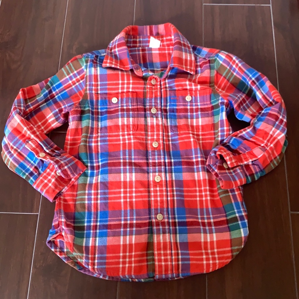 • Old Navy plaid flannel shirt, 5 •